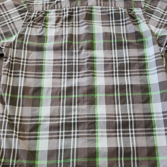 The North Face Men's Plaid Button Down Shirt Short Sleeve Men's Large - Picture 10 of 14